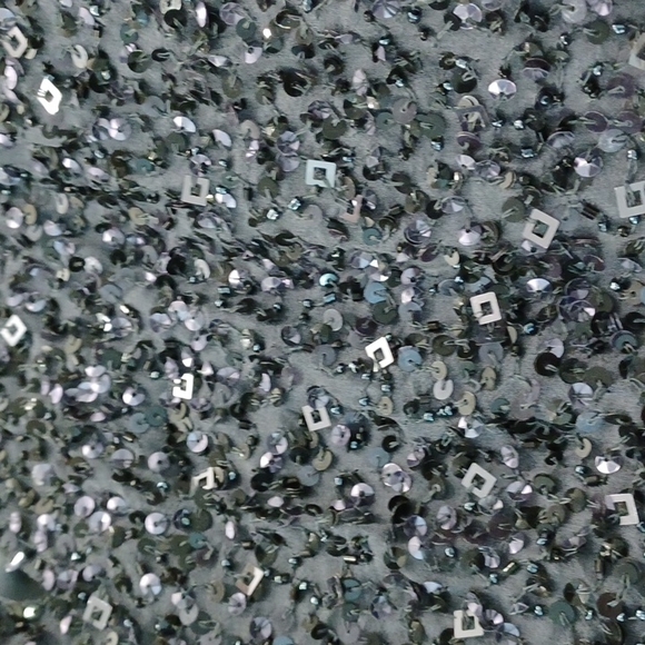 Aidan Mattox heavily beaded sequin dressy party cold shoulder blouse top silk - Picture 12 of 16